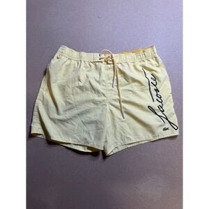 Lacoste Mens Yellow Swim‎ Trunks Shorts Signature Logo L